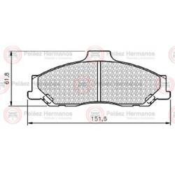 PASTILLA FRENO 10216EK