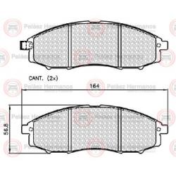 PASTILLA FRENO 7703EK